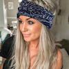 CAKURE Boho Wide Headbands Knotted Head Wraps African Head Scarf Motorcycle Hair Accessories for Women and Girls (Pack of 3) (Set-1) view 3