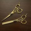 Exclusive Salon Grooming Cutting Mustache Beard and Eyebrows Comfortable Grip with Detachable Finger Inserts view 3