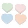 4Pcs Makeup Sponge, Soft Heart Shape Wet Dry Use Powder Blush Blender Sponge, Women's Makeup Wedge Sponge Blender to Make Up Tools Accessories view 1