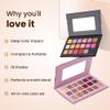 HUDA GIRL Beauty Rose Gold Remastered + Nude Edition Eyeshadow Palette Combo Kit - 36 Matte and Shimmer Finishes, Includes Black Eyeshadow - Complete Eye Shadow Palette Set view 2