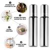 10 Ml Essential Oil Roller Bottles Empty Refillable Roll on Bottles with Stainless Steel Balls for Women Essence, Perfume or Other Liquids, 6pcs, Silver. view 2