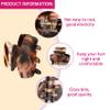 6 PCS Small Hair Claw Clips 1.4 Inch Tortoise Claw Clip for Women Girls Mini Size Leopard Print Acrylic French Design Jaw Clips Non-Slip Strong Hold Hair Grip Catch Barrette (Set 02) view 3