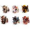6 PCS Small Hair Claw Clips 1.4 Inch Tortoise Claw Clip for Women Girls Mini Size Leopard Print Acrylic French Design Jaw Clips Non-Slip Strong Hold Hair Grip Catch Barrette (Set 02) view 4