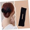 3pcs Headband hair clip Bun Maker for Hair Floral womens hair bands bun holder cloth clip bun helper flexible hair bun hairbands for womens hair engine Miss printing polyester view 3
