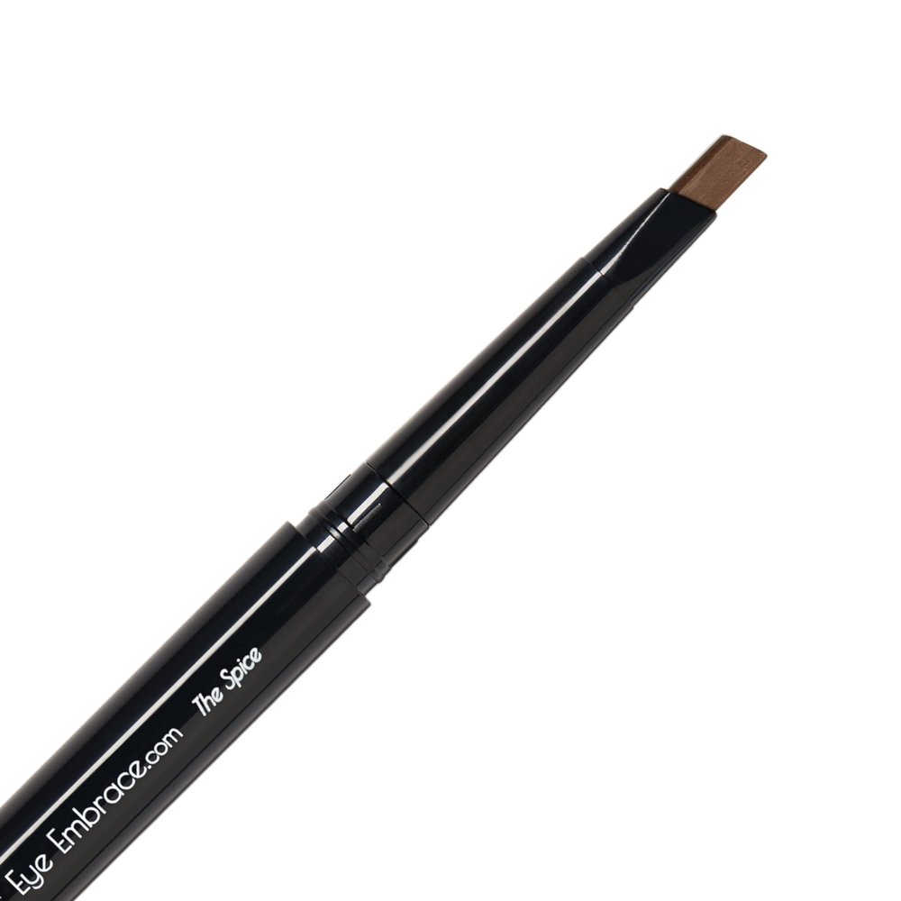Eye Embrace The Spice: Auburn Brown Eyebrow Pencil Waterproof, Double-Ended Automatic Angled Tip & Spoolie Brush, Cruelty-Free