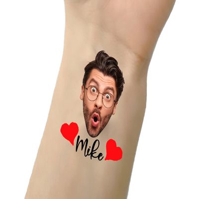 Face Custom Temporary Tattoo Waterproof Look Real Personalized Tattoo Stickers Wedding Party Birthday Gift