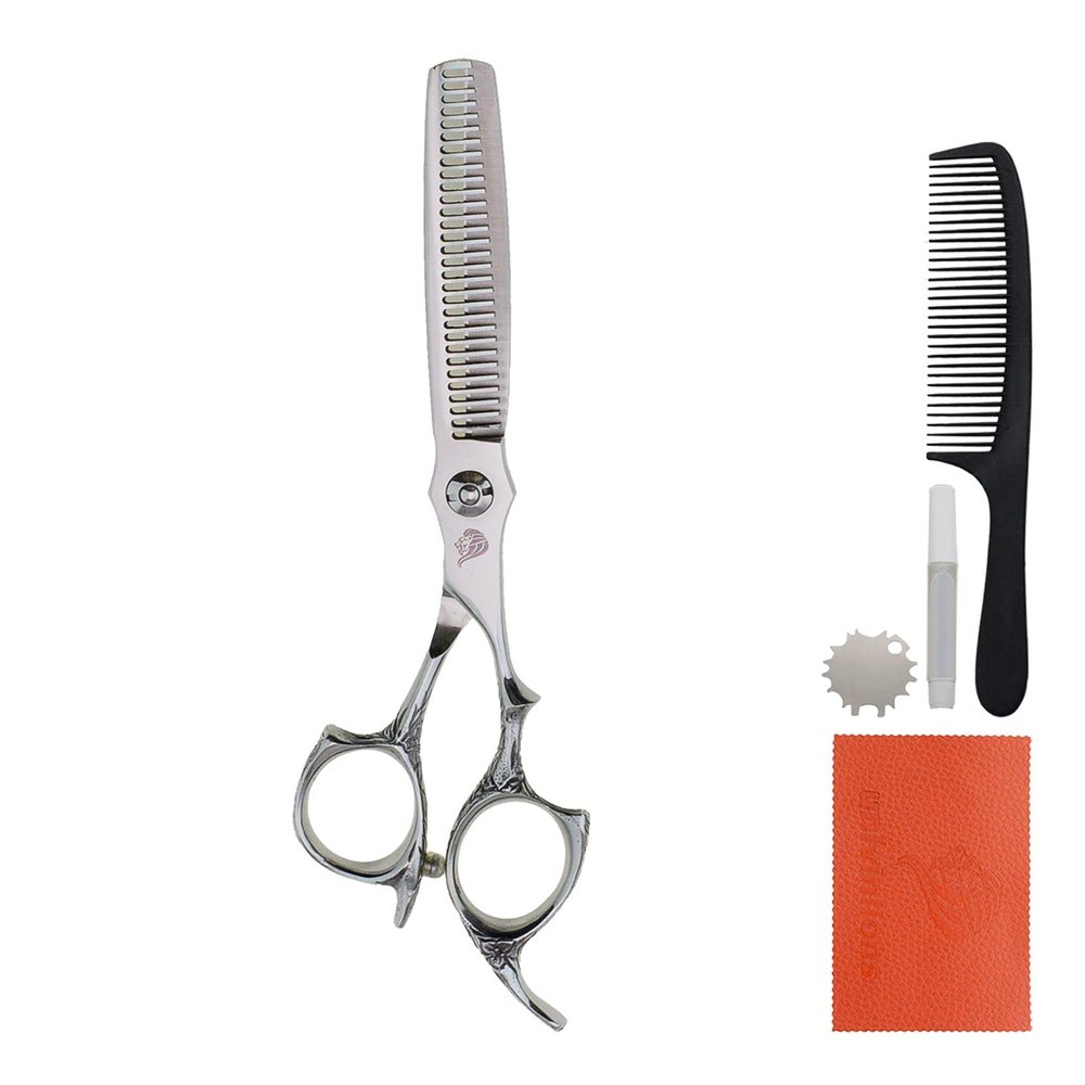 6.0 Inch Hairdressing Scissors Professional Hair Thinning Scissors Japanese Barber Hair Shears For Hairdresser Salon Hair Clips Hair Styling Thinning Tools Hairdressing Salon Supplies