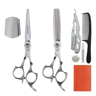 6.0 Inch Hairdressing Scissors Professional Hair Cutting Scissors Kit Razor Comb Barber Accessories Shears For Hairdresser Hair Clipper Barber Shop Supplies Hairdressing Product