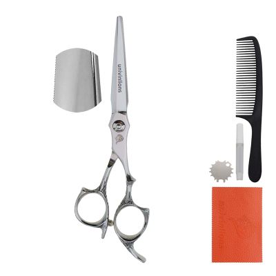 6.0 Inch Hairdressing Scissors Professional Hair Cutting Scissors Japanese Barber Shears For Hairdresser Hair Clipper Haircut Salon Hair Clips Serrated Blade Straight Scissors