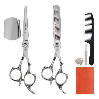 6.0 Inch Hairdressing Scissors Kit Professional Hair Cutting Scissors Set Comb Barber Accessories Shears For Hairdresser Hair Clipper Salon Hair Clips Barber Shop Supplies