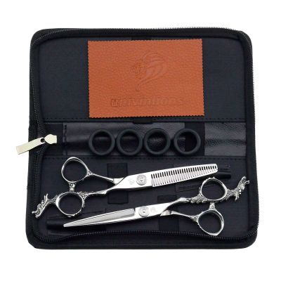 6.0 Inch Hair Scissors Professional Kit Barber Shears Set Hairdressing Scissors Barber Accessories For Hairdresser Hair Clipper Salon Hair Clips Styling Scissors Barber Shop