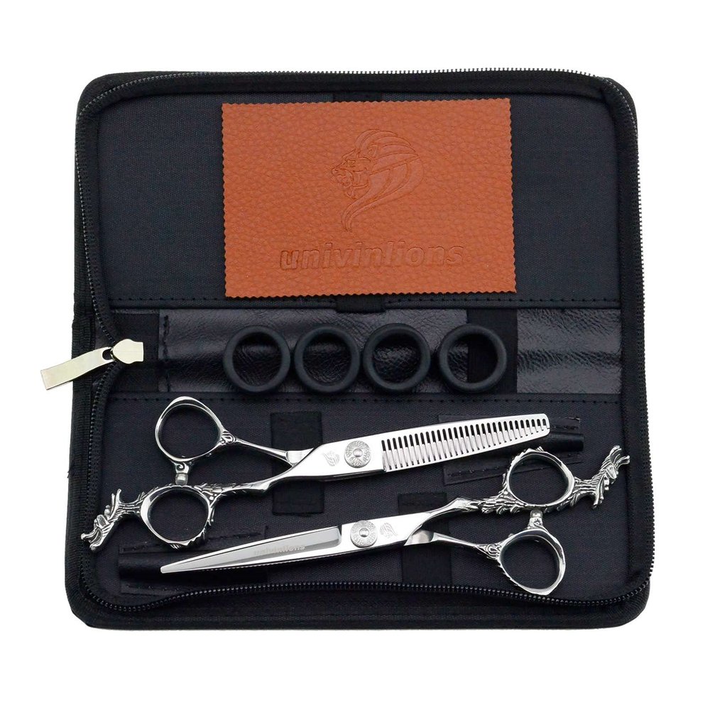 6.0 Inch Hair Scissors Professional Kit Barber Shears Set Hairdressing Scissors Barber Accessories For Hairdresser Hair Clipper Salon Hair Clips Styling Scissors Barber Shop