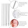 Chumia Piercing Kit 100 Pcs Piercing Needle with 1 Pcs Clamps Stainless Forceps Clamp Hollow Needle Mixed Sizes 12g 14g 16g 18g 20g for Ear Nipple Belly Tongue Body Tools view 4