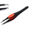 1pc Eyebrow Tweezer Stainless Steel Eyelash Extension Tweezers Eye Hair Removal Lady Face Makeup Tools Beauty Essential Black by G.S Online Store view 1