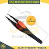 1pc Eyebrow Tweezer Stainless Steel Eyelash Extension Tweezers Eye Hair Removal Lady Face Makeup Tools Beauty Essential Black by G.S Online Store view 2
