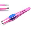1pc Eyebrow Tweezer Stainless Steel Eyelash Extension Tweezers Eye Hair Removal Lady Face Makeup Tools Beauty Essential Pink by G.S Online Store view 1