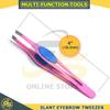 1pc Eyebrow Tweezer Stainless Steel Eyelash Extension Tweezers Eye Hair Removal Lady Face Makeup Tools Beauty Essential Pink by G.S Online Store view 2