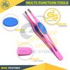 1pc Eyebrow Tweezer Stainless Steel Eyelash Extension Tweezers Eye Hair Removal Lady Face Makeup Tools Beauty Essential Pink by G.S Online Store view 4