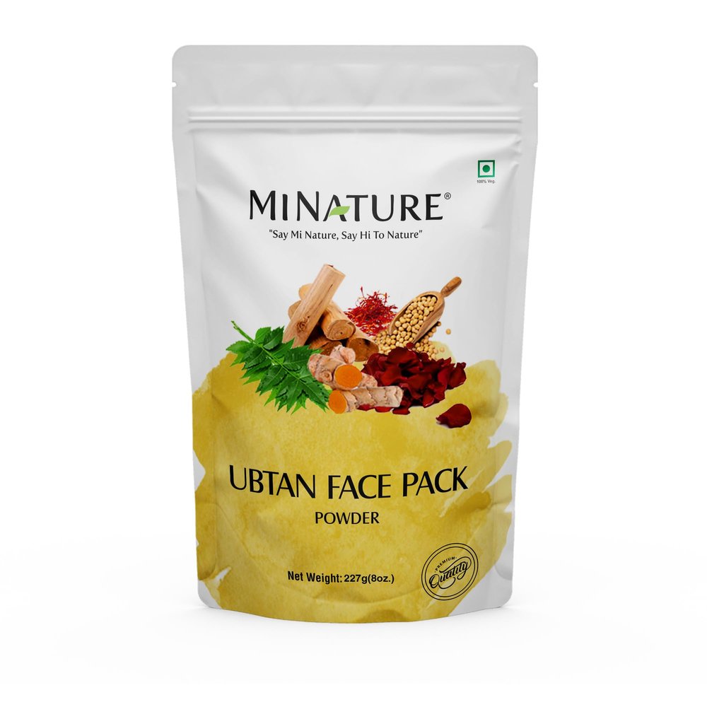 minature Ubtan Powder| 227g (8oz), Turmeric, Barley, Chickpeas, Neem, Sandalwood, Mograflower, Saffron & Rose Petal |Traditional DIY Pack | From India