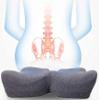 Jumbl 3.9" Thick Therapeutic Memory Foam Relief Cushion - Great for Sciatica, Hemorrhoids, Lower Back Pain and More! view 1