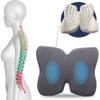 Jumbl 3.9" Thick Therapeutic Memory Foam Relief Cushion - Great for Sciatica, Hemorrhoids, Lower Back Pain and More! view 2