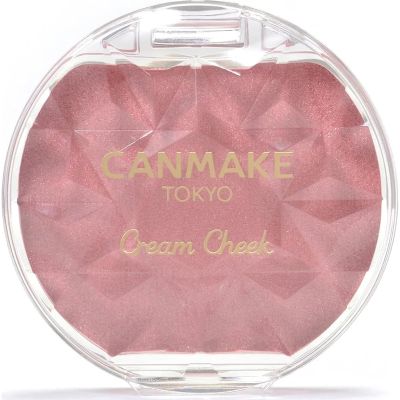 CANMAKE - Cream Cheek Pearl - Silky Smooth Long Lasting High Pigment Pearl - 0.14oz (3.9g) (P02 Rose Petal)