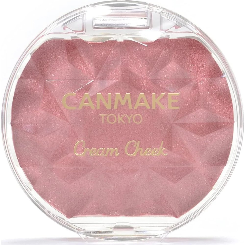 CANMAKE - Cream Cheek Pearl - Silky Smooth Long Lasting High Pigment Pearl - 0.14oz (3.9g) (P02 Rose Petal)