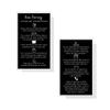 Boutique Marketing LLC Nose Piercing Aftercare Instructions Card | 50 Pack | Size 2x3.5 inch Business Card | Black with White Design view 2