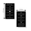 Boutique Marketing LLC Nose Piercing Aftercare Instructions Card | 50 Pack | Size 2x3.5 inch Business Card | Black with White Design view 3