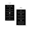 Boutique Marketing LLC Nose Piercing Aftercare Instructions Card | 50 Pack | Size 2x3.5 inch Business Card | Black with White Design view 4