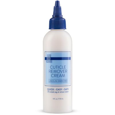Blue Cross Cuticle Remover Cream for Dry Damaged Cuticles, Moisturizing Cuticle Softener for Nails, Professional Nail Care for Dry Manicures, Brittle Hang Nails, Made in USA, 4oz