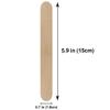100 Pcs Wooden Wax Sticks Body Eyebrow Lip Leg Arm Hair Removal Applicator Multipurpose DIY Arts Crafts Ice Cream Popsicle Making Tool (5.9 inch) view 2