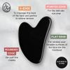 Mount Lai Obsidian Gua Sha Facial Tool  The Stone of Transformation  100% Genuine Black Obsidian Stone Face Sculpting Tool for Lymphatic Drainage, Puffiness Reduction & Jaw Tension Relief view 4