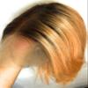 12inches Rose Gold human hair lace wig; human hair lace front wig view 1