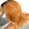 12inches Rose Gold human hair lace wig; human hair lace front wig view 3