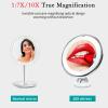 10X Magnifying Makeup Mirror with Lights, Screen Touch Lighted Mirror with 360 Degree Rotation, Powerful Suction Cup, Portable, Good for Tabletop, Bathroom, Traveling view 3