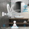 10X Magnifying Makeup Mirror with Lights, Screen Touch Lighted Mirror with 360 Degree Rotation, Powerful Suction Cup, Portable, Good for Tabletop, Bathroom, Traveling view 4