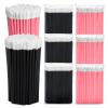 600pcs Disposable Lip Applicators, Lipstick Brushes & Lip Wands - Black & Pink 3.6 Inch Hygienic Makeup Applicators for Precision Application of Liquid Lipstick, Lip Color, Gloss & Cosmetics view 1