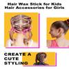 Hair Wax Stick, Wax Stick for Hair Flyaways Kids & Women Hair Accessories for Women Girls Hair Bun Maker for Kids Hair Slick Stick Baby Hair Gel Stick Kids Hair Products Hair Smoothing Stick view 4