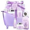 Lavender scented gifts for mom Spa Gift Baskets for Woman - spa baskets for women gift Lavender Gifts for Women, Bath Set, Christmas Gifts for Ladies, Home Spa Kit Gifts for Her, Mothers Day view 1