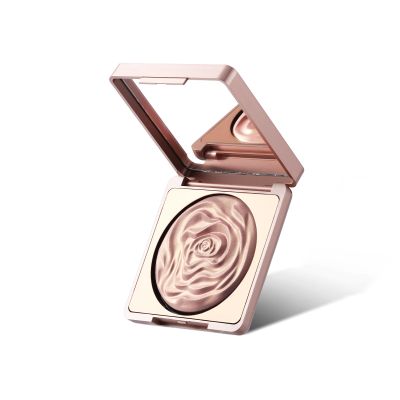 FLORASIS  Peach Blossom Carved Flower Pattern Highlighter 02 Chasing Fireflies: Shimmering Peachy Gold
