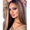 13X6 Highlight Straight 2/27 Colored Lace Front Wigs Human Hair HD Brazilian Lace Front Human Hair Wigs Pre Plucked With Baby Hair For Women 150% Density HD Transparent Lace Blonde Wigs 16Inch view 2