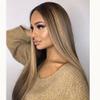13X6 Highlight Straight 2/27 Colored Lace Front Wigs Human Hair HD Brazilian Lace Front Human Hair Wigs Pre Plucked With Baby Hair For Women 150% Density HD Transparent Lace Blonde Wigs 16Inch view 3