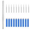 XIAOYU 3 in 1 Microblading Pen with Needles Permanent Makeup Pen for Manual Eyebrow Tattoo, Silver view 1
