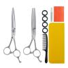 6.0 Inch Professional Barber Hairdressing Scissors Kit Hair Cutting Scissors Set Comb Barber Accessories Japanese Styling Scissors Hair Clipper Shears For Hairdresser