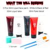 Bowitzki Halloween Makeup Set Special Effects Kit Cream Face Paint Water Based Liquid Latex Fake Blood Brush Sponges Body Painting SFX Zombie Vampire Monster Christmas Party (No Scar Wax) view 3