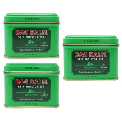 Bag Balm Vermont's Original for Dry Chapped Skin Conditions - Hand & Body (4 Ounce (Pack of 3))