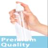 JUVITUS 12 oz Clear Professional Cylinder Plastic Bottles with White Fine Mist Sprayer (12 Pack) view 4