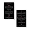 How To Practice Dry Brushing Card | 50 Pack | 2x3.5" Business Cards | Lymphatic Treatment | Black with Rosey Pink Design view 2