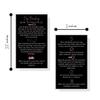 How To Practice Dry Brushing Card | 50 Pack | 2x3.5" Business Cards | Lymphatic Treatment | Black with Rosey Pink Design view 3